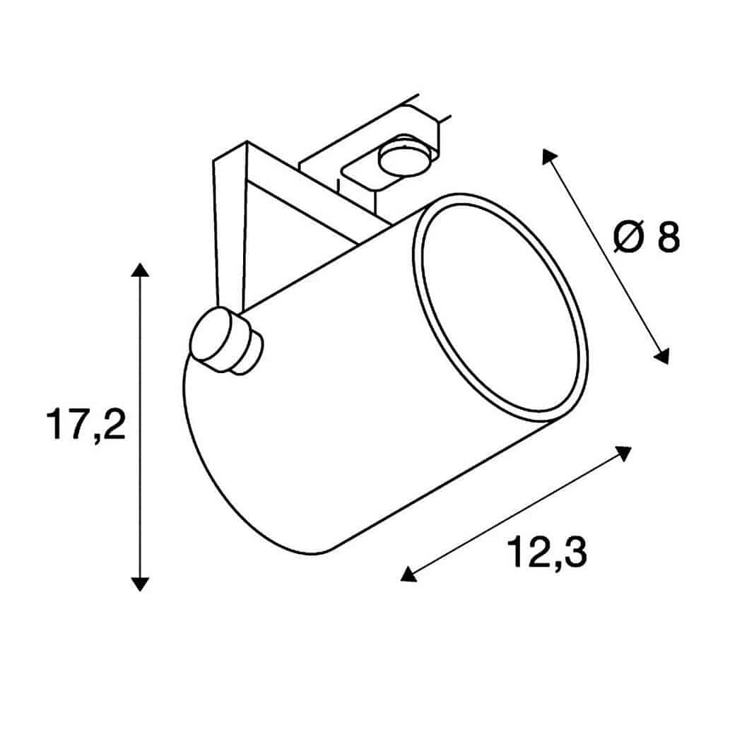 SLV 153850 EURO SPOT 3Phasen-HV-Strahler, GU10, Ohne Leuchtmittel 5 SLV 153850 EURO SPOT 3Phasen-HV-Strahler, GU10, Ohne Leuchtmittel – Bild 3