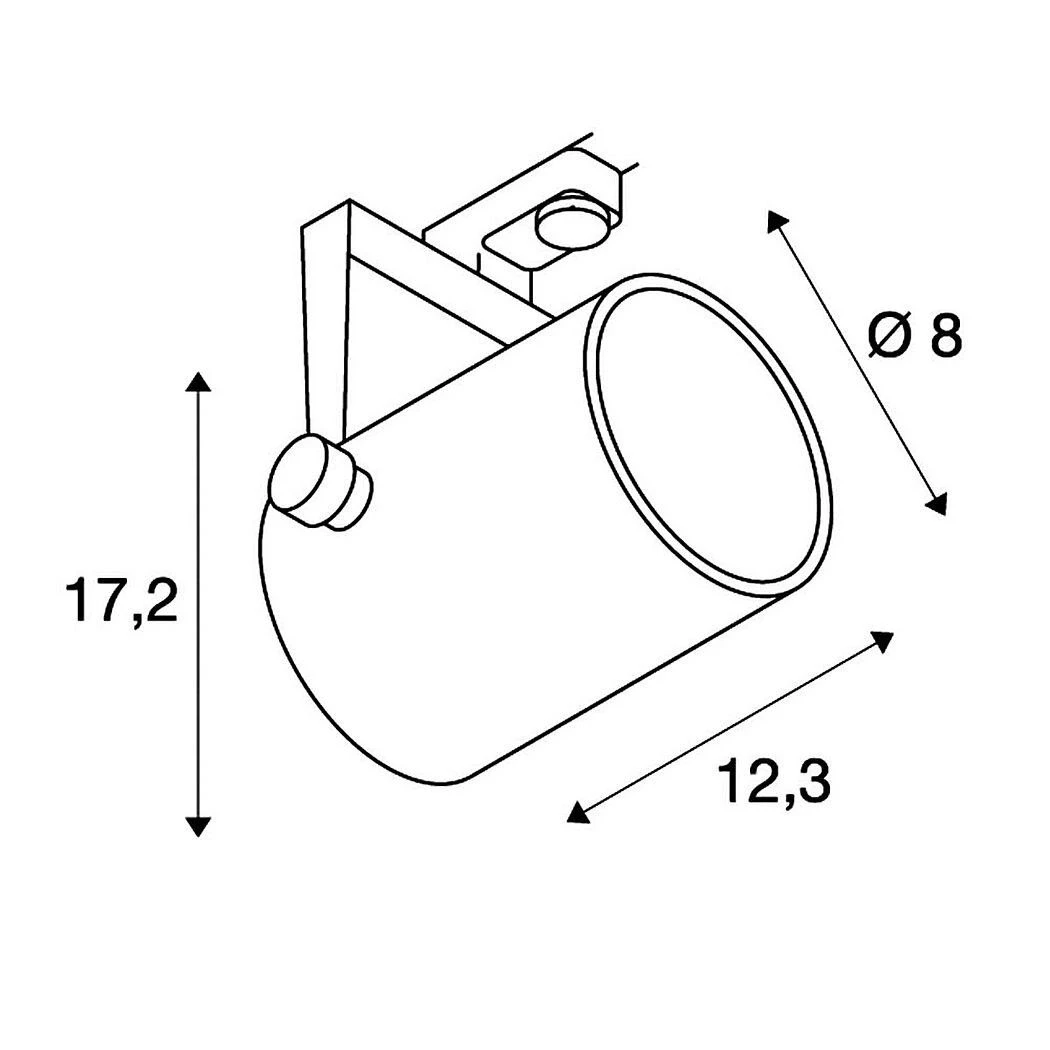 SLV 153851 EURO SPOT 3Phasen-HV-Strahler, GU10, Ohne Leuchtmittel 5 SLV 153851 EURO SPOT 3Phasen-HV-Strahler, GU10, Ohne Leuchtmittel – Bild 3