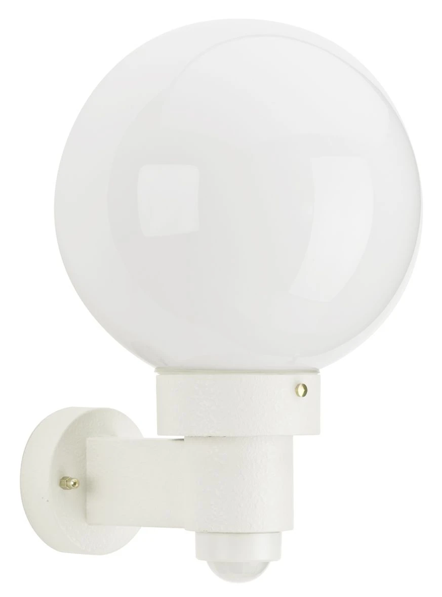 Albert 680257 Kugel-Wandleuchte M. Bewegungsmelder, Opalglas, Weiß 3 Albert 680257 Kugel-Wandleuchte M. Bewegungsmelder, Opalglas, Weiß