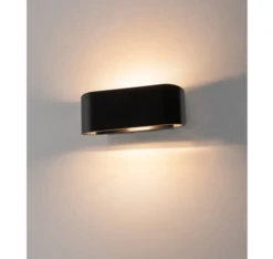SLV 151450 OSSA 180, Wandleuchte, QT-DE12, Oval, Up/down, L/B/H 18/8/7 Cm, Max. 100W -Beleuchtungs Geschäft 2a939950b3b3f1888246c05c9460fdb303b344b7