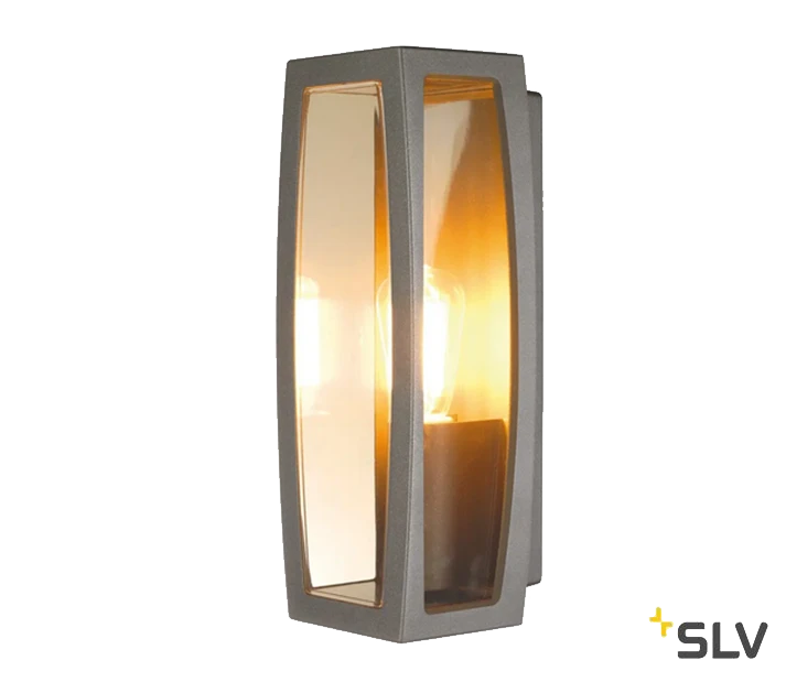 SLV 230655 MERIDIAN BOX 2, Outdoor Wandleuchte, TC-(D,H,T,Q)SE, Max. 25W, Klarer Kunststoff 3 SLV 230655 MERIDIAN BOX 2, Outdoor Wandleuchte, TC-(D,H,T,Q)SE, Max. 25W, Klarer Kunststoff