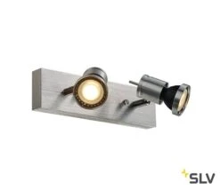 SLV 147442 Asto 2 Wand-/Deckenleuchte GU10/2x75W -Beleuchtungs Geschäft 2e5e798d1a911e181af679a0ba456213fa5daea7