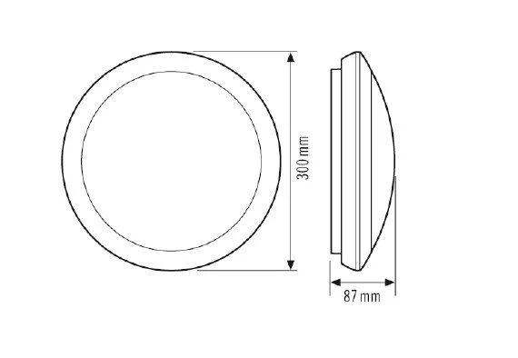 ESYLUX EO10850325 LED Wand- Und Deckenleuchte 16 W, 4000 K IP65 4 ESYLUX EO10850325 LED Wand- Und Deckenleuchte 16 W, 4000 K IP65 – Bild 2