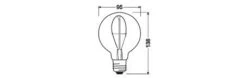 Ledvance 4058075760950 Vintage 1906® LED GLOBE 95, 320 °, 3,4 W, 818, 100 Lm, E27, Nicht Dimmbar -Beleuchtungs Geschäft 320def87fc27a41c3ff3bf15747b477151d2822c