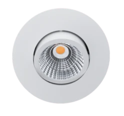 ALED 5703050502009 LED Downlight EVO S Full Spectrum Indoor/Outdoor 6W 540lm 3000K 45° IP54 Weiß Ausschnitt 68-83mm Schwenkbar 0-30°
