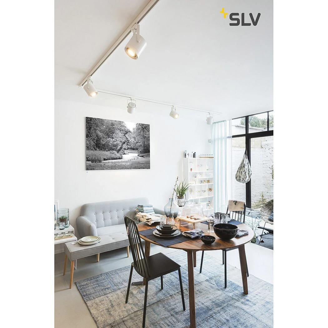 SLV 153421 EURO SPOT 3Phasen-HV-Strahler, GU10/PAR111, Ohne Leuchtmittel 5 SLV 153421 EURO SPOT 3Phasen-HV-Strahler, GU10/PAR111, Ohne Leuchtmittel – Bild 3