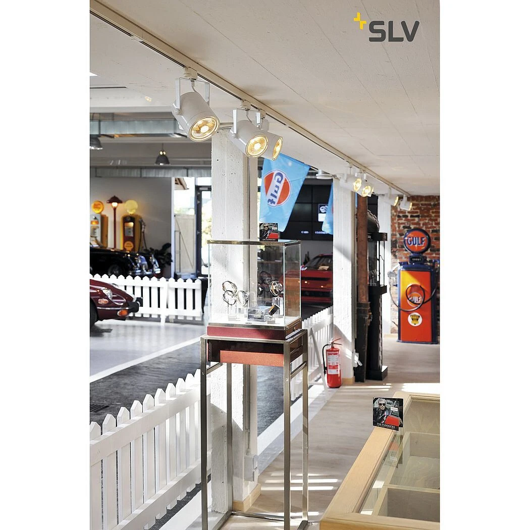 SLV 153421 EURO SPOT 3Phasen-HV-Strahler, GU10/PAR111, Ohne Leuchtmittel 4 SLV 153421 EURO SPOT 3Phasen-HV-Strahler, GU10/PAR111, Ohne Leuchtmittel – Bild 2