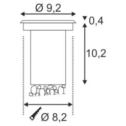 SLV 233520 Bodeneinbaustrahler DASAR 230V/ LED 5W -Beleuchtungs Geschäft 4112cbdd3b6e8e9e14e5ff5a2649446010b0ca88