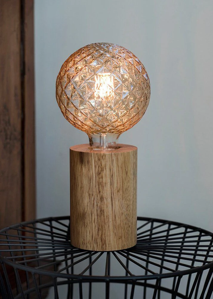 BAILEY 140640 Tischleuchte Holz E27, Höhe 13 Cm 4 BAILEY 140640 Tischleuchte Holz E27, Höhe 13 Cm – Bild 2