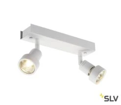 SLV 147371 PURI 2 Wand-/Deckenleuchte GU10/2x50W