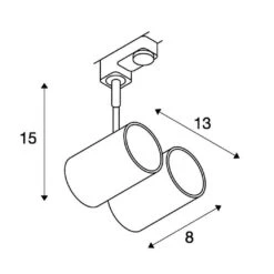 SLV 152230 BIMA 2 Double 3Phasen-HV-Strahler, GU10, Ohne Leuchtmittel 7 SLV 152230 BIMA 2 Double 3Phasen-HV-Strahler, GU10, Ohne Leuchtmittel -Beleuchtungs Geschäft 538ed1c3c9b35098a47ada59ffa823920230089a 1