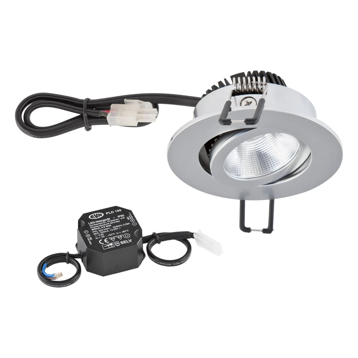 EVN PC20N61502 LED Deckeneinbauleuchte Rund, Schwenkbar, IP20, 6W, 3000K, 620lm 3 EVN PC20N61502 LED Deckeneinbauleuchte Rund, Schwenkbar, IP20, 6W, 3000K, 620lm