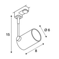 SLV 152240 BIMA 1 Single 3Phasen-HV-Strahler, GU10, Ohne Leuchtmittel -Beleuchtungs Geschäft 657f6468ce8c478c0243de2e70f8f1ed6834932d 1