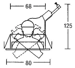 Brumberg H2191.22 Hochvolt-Einbaustrahler, Schwenkbar 4 Brumberg H2191.22 Hochvolt-Einbaustrahler, Schwenkbar – Bild 2