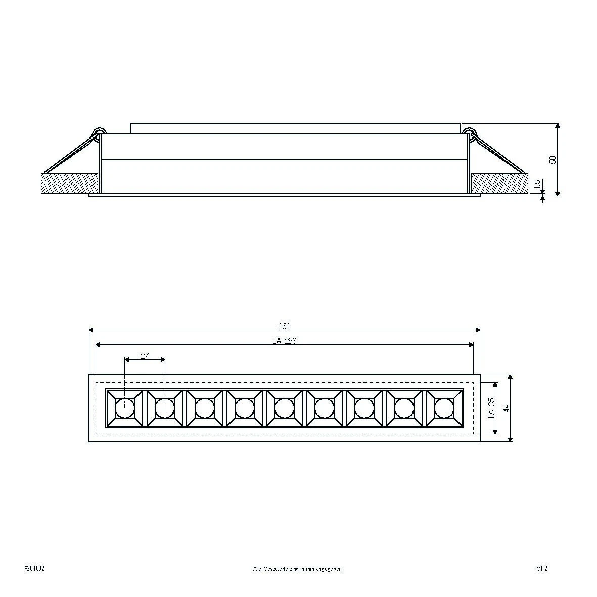 EVN P201802 LED Deckeneinbauleuchte Rechteckig, IP20, 15W, 3000K, 1500lm 4 EVN P201802 LED Deckeneinbauleuchte Rechteckig, IP20, 15W, 3000K, 1500lm – Bild 2