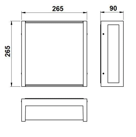 Albert 696401 Hausnummern-Wandleuchte, LED 10W, Silber 4 Albert 696401 Hausnummern-Wandleuchte, LED 10W, Silber – Bild 2