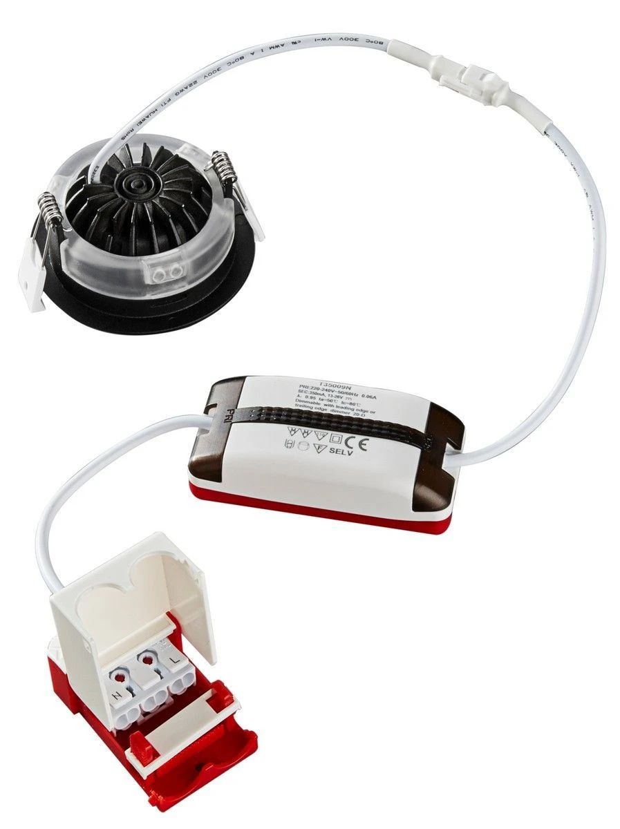 Heitronic 500953 LED Einbaustrahler DL6809 Schwarz Rund 24°, Dimm. 4 Heitronic 500953 LED Einbaustrahler DL6809 Schwarz Rund 24°, Dimm. – Bild 2