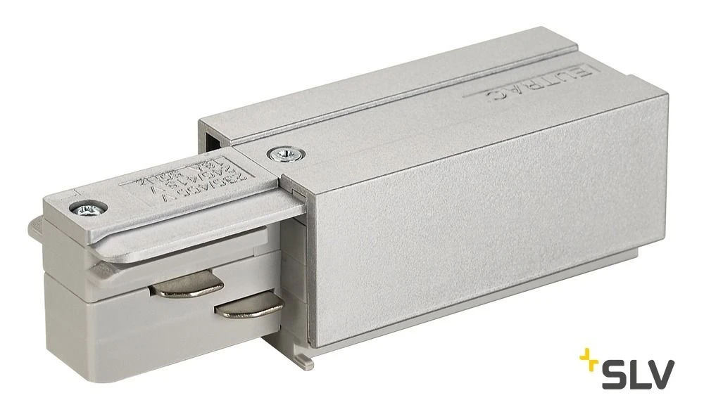 SLV 145514 EUTRAC Einspeiser, Erde Links, Silbergrau 3 SLV 145514 EUTRAC Einspeiser, Erde Links, Silbergrau