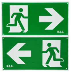 B.E.G. 8860 Piktogramm Zweiseitig/seitlich Für DT32-LEDPiktogramm Zweiseitig Mit Pfeil Nach Rechts Oder Links Für DT32-LED