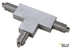 SLV 143072 T-Verbinder/ Einspeiser, Erde Links, Silbergrau