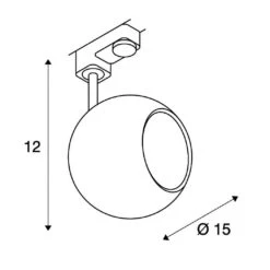 SLV 1000708 Light Eye 150 3Phasen-HV-Strahler, GU10, Ohne Leuchtmittel 7 SLV 1000708 Light Eye 150 3Phasen-HV-Strahler, GU10, Ohne Leuchtmittel -Beleuchtungs Geschäft 8abf0675a784487fbb9563ca7a8a4167efbde7be