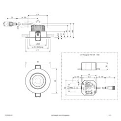 EVN PCE650N61002 LED Deckeneinbau Rund, Schwenkbar, IP65, 6W, 3000K, 620lm -Beleuchtungs Geschäft 90b091496605dfad3a0c2600334d1d2b2166ee46