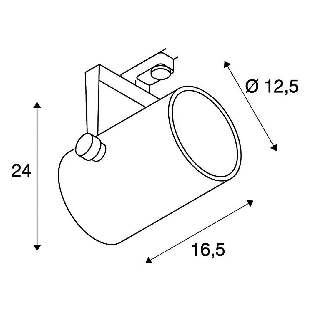 SLV 153421 EURO SPOT 3Phasen-HV-Strahler, GU10/PAR111, Ohne Leuchtmittel 6 SLV 153421 EURO SPOT 3Phasen-HV-Strahler, GU10/PAR111, Ohne Leuchtmittel – Bild 4