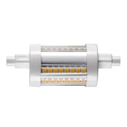 SLV 1005287 QT DE12 R7S 78mm, LED Leuchtmittel Transparent 9W 3000K