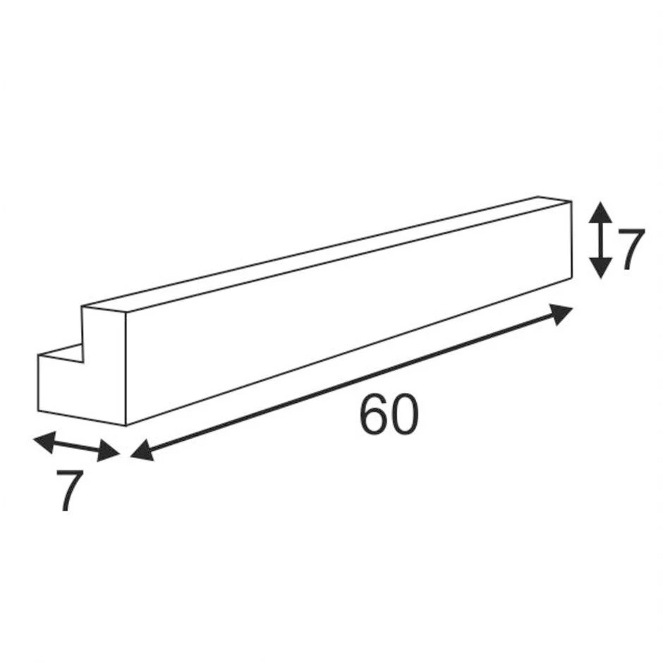 SLV 1001300 L-LINE 60 LED Wand- Und Deckenleuchte, 1500lm, IP44 4 SLV 1001300 L-LINE 60 LED Wand- Und Deckenleuchte, 1500lm, IP44 – Bild 2