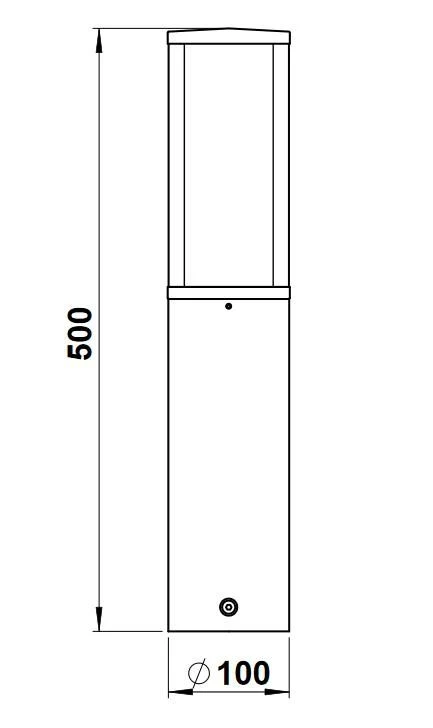 Albert 690546 Edelstahl-Sockelleuchte, Höhe 0,5m, E27 5 Albert 690546 Edelstahl-Sockelleuchte, Höhe 0,5m, E27 – Bild 3