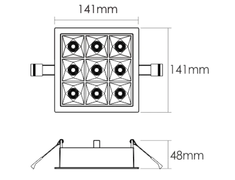 ILLUMESSENCE BER-0141-18-D-3-D3-D LED Einbau-Downlight BERLIN D3, 18W, 3000K, IP20 4 ILLUMESSENCE BER-0141-18-D-3-D3-D LED Einbau-Downlight BERLIN D3, 18W, 3000K, IP20 – Bild 2