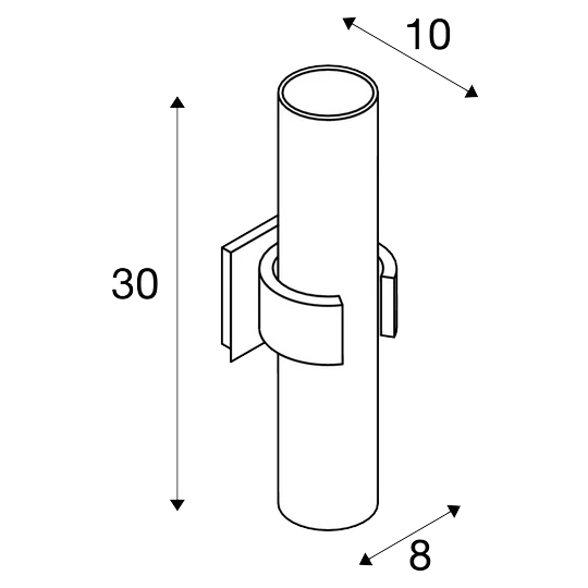 SLV 147529 DENA 2 Wandleuchte, E14/40W 4 SLV 147529 DENA 2 Wandleuchte, E14/40W – Bild 2