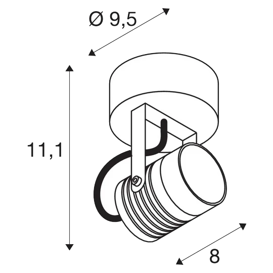 SLV 1004649 LED SPOT SP, Outdoor LED Wandaufbauleuchte 3000K 4 SLV 1004649 LED SPOT SP, Outdoor LED Wandaufbauleuchte 3000K – Bild 2