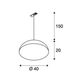 SLV 143930 FORCHINI M40 1Phasen-Pendelleuchte, E27, Ohne Leuchtmittel 9 SLV 143930 FORCHINI M40 1Phasen-Pendelleuchte, E27, Ohne Leuchtmittel -Beleuchtungs Geschäft b9a34baad3d6a7e37acfd3fbc9812af06cb11f1f 1