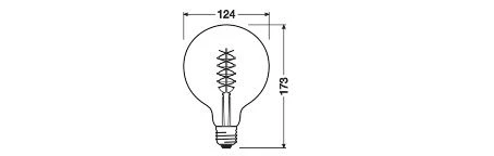 Ledvance 4058075761650 Vintage 1906® LED GLOBE 125, 320 °, 4,8 W, 822, 420 Lm, E27, Dimmbar 4 Ledvance 4058075761650 Vintage 1906® LED GLOBE 125, 320 °, 4,8 W, 822, 420 Lm, E27, Dimmbar – Bild 2