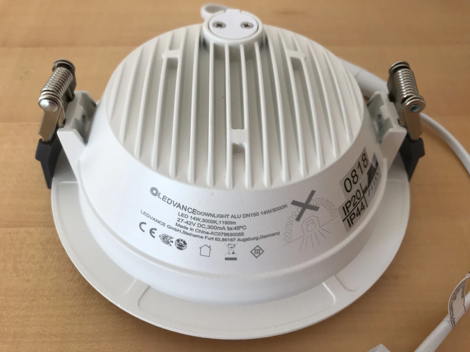 LEDVANCE Downlight 14W, Kaltweiß, Nicht Dimmbar, Für Ø150mm, IP44 7 LEDVANCE Downlight 14W, Kaltweiß, Nicht Dimmbar, Für Ø150mm, IP44 – Bild 5