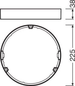 LEDVANCE Slim Frame Für Downlight Ø210mm, Höhe 38mm -Beleuchtungs Geschäft bd20e81b015b78822d687b86d4fb5dd42776e80c