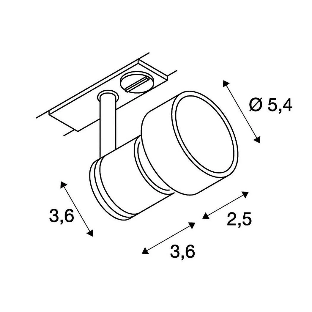 SLV 143391 PURI 1Phasen-HV-Strahler, GU10, Ohne Leuchtmittel 6 SLV 143391 PURI 1Phasen-HV-Strahler, GU10, Ohne Leuchtmittel – Bild 4