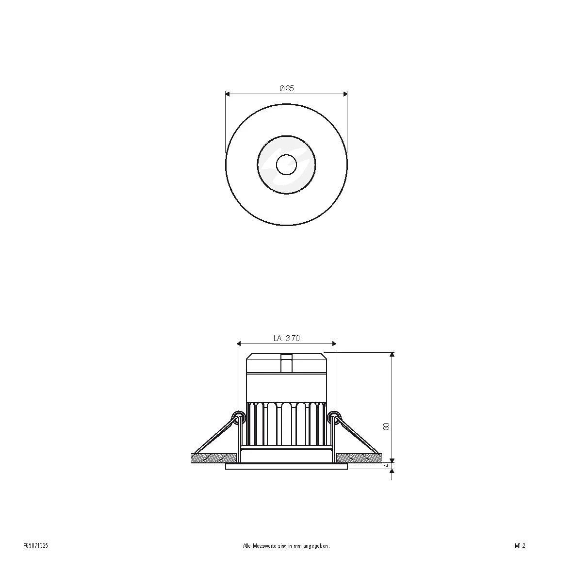 EVN P65071325 LED Deckeneinbauleuchte Rund, 7W, IP65, 3000K Bis 4000K, 610lm 4 EVN P65071325 LED Deckeneinbauleuchte Rund, 7W, IP65, 3000K Bis 4000K, 610lm – Bild 2