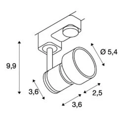 SLV 153561 PURI TRACK 3Phasen-HV-Strahler, GU10, Ohne Leuchtmittel -Beleuchtungs Geschäft d06bafb8620cde3fc261e6c73d10704d2b5ec8b9