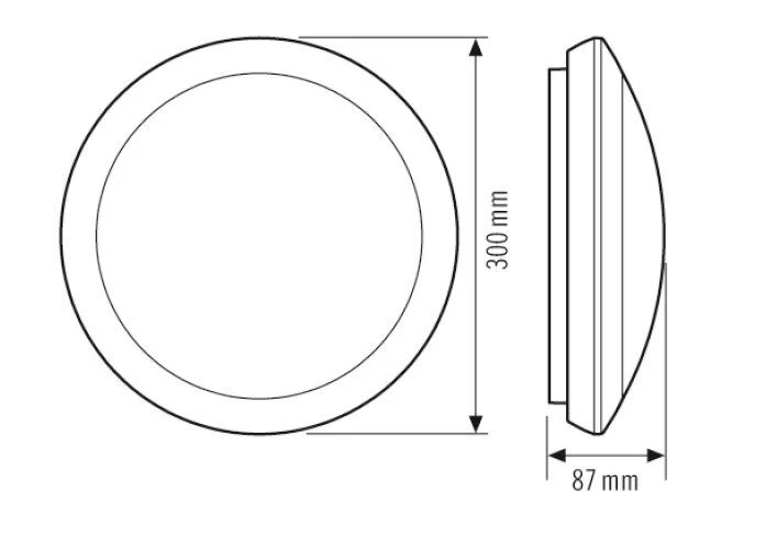ESYLUX EO10850318 LED Wand- Und Deckenleuchte 15 W, Warmweiß IP65 4 ESYLUX EO10850318 LED Wand- Und Deckenleuchte 15 W, Warmweiß IP65 – Bild 2