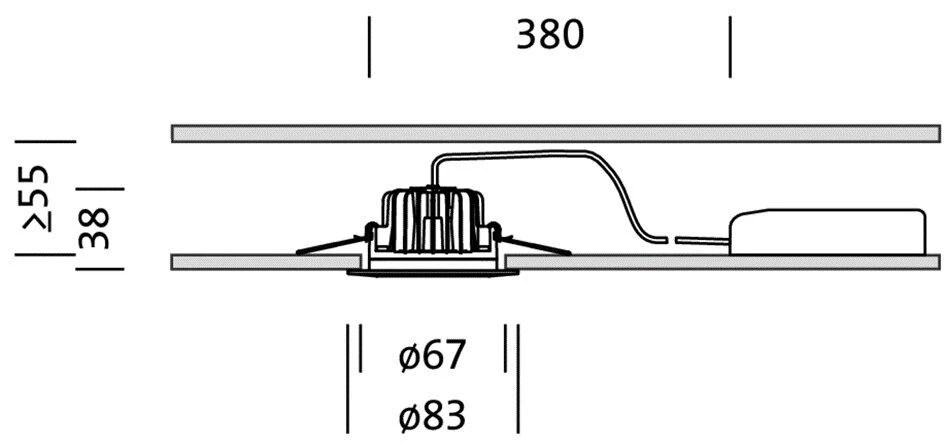 Siteco 5DP10C72V365 Lunis® 40 LED Downlight 67mm, IP65, 350lm, 830, Dimmbar 4 Siteco 5DP10C72V365 Lunis® 40 LED Downlight 67mm, IP65, 350lm, 830, Dimmbar – Bild 2