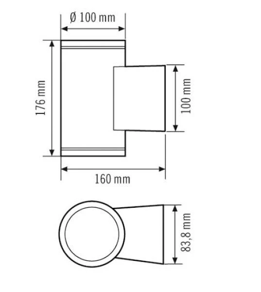 ESYLUX EL10830099 LED Up-/Downleuchte ALVA TR 50° 900 830 AN 4 ESYLUX EL10830099 LED Up-/Downleuchte ALVA TR 50° 900 830 AN – Bild 2