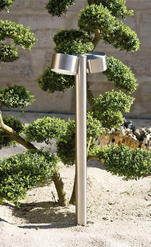 EVN ELM 790 Wegeleuchte 2-flammig, Edelstahl, 9W, Höhe 790 Mm 3 EVN ELM 790 Wegeleuchte 2-flammig, Edelstahl, 9W, Höhe 790 Mm