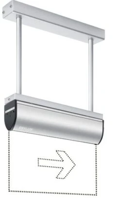 Esylux EN10031045 LED-Notausgangsleuchte SLD Für Pendelmontage